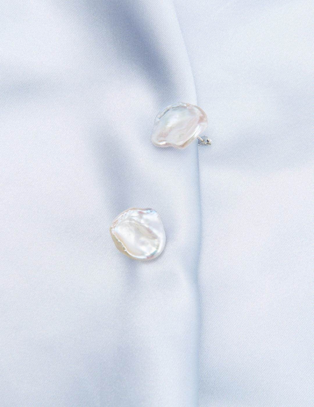 Petal Baroque Pearl Stud Earrings - Gembea Jewelry