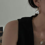 Petal Baroque Pendant 18K Gold Collar Necklace - Gembea Jewelry