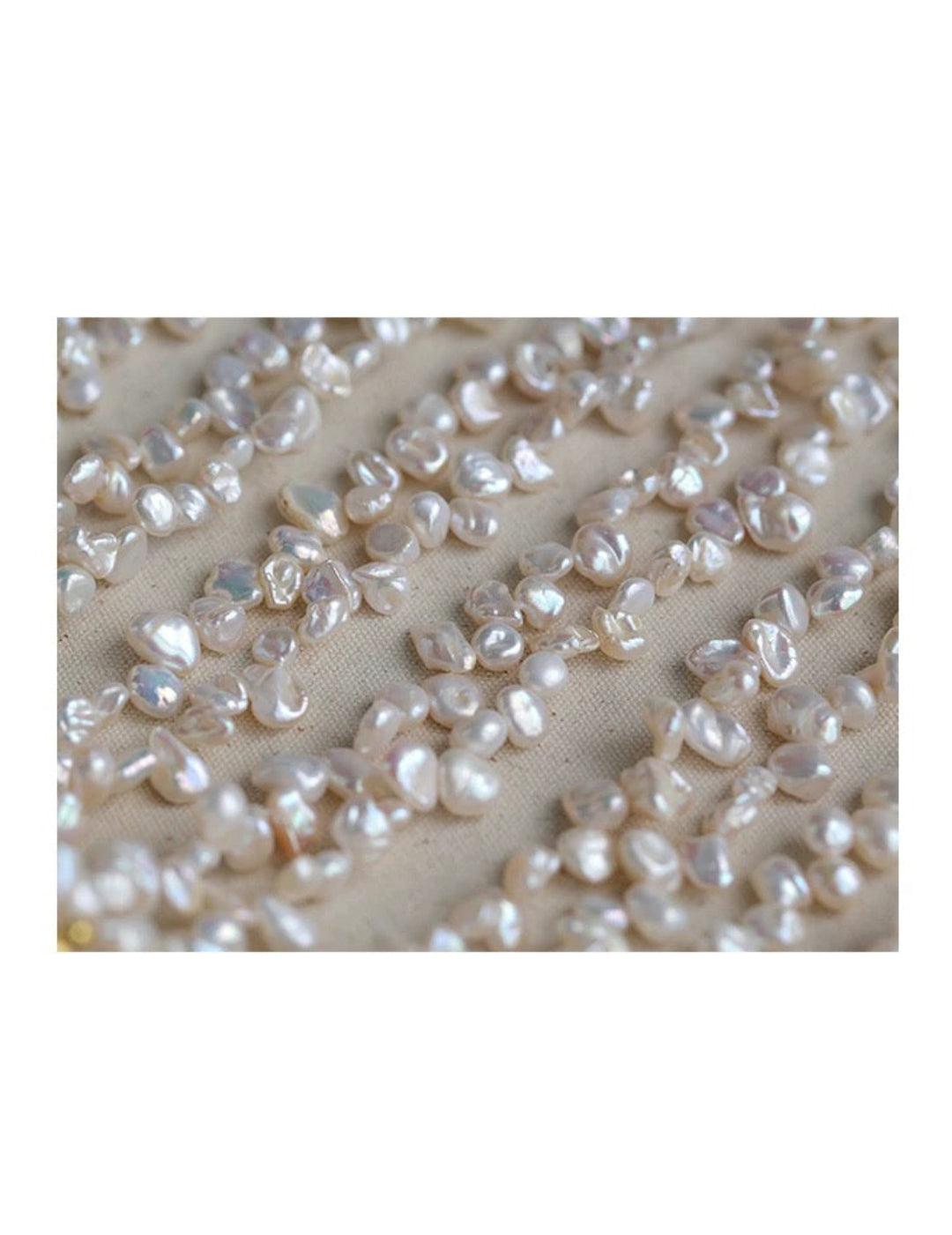 Petal Goddess Natural Baroque Pearl Necklace - Gembea Jewelry