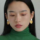 Petal Goddess Natural Baroque Pearl Earrings - Gembea Jewelry