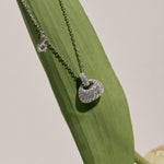 Petit Bag Lab-grown Diamond Silver Chain Necklace gembea jewelry