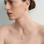 Petit Bag Lab-grown Diamond Silver Chain Necklace gembea jewelry