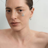 Petit Bag Lab-grown Diamond Silver Chain Necklace gembea jewelry