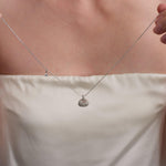 Petit Bag Lab-grown Diamond Silver Chain Necklace gembea jewelry