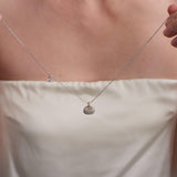 Petit Bag Lab-grown Diamond Silver Chain Necklace gembea jewelry