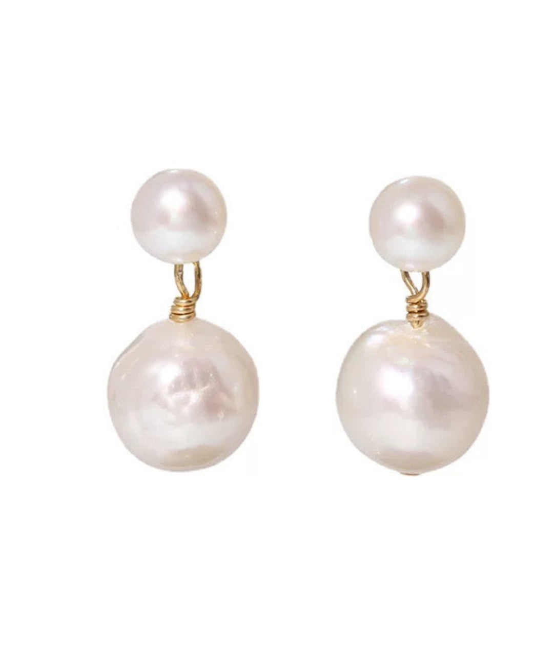 Petite Pearl Drop Studs Earrings gembea jewelry