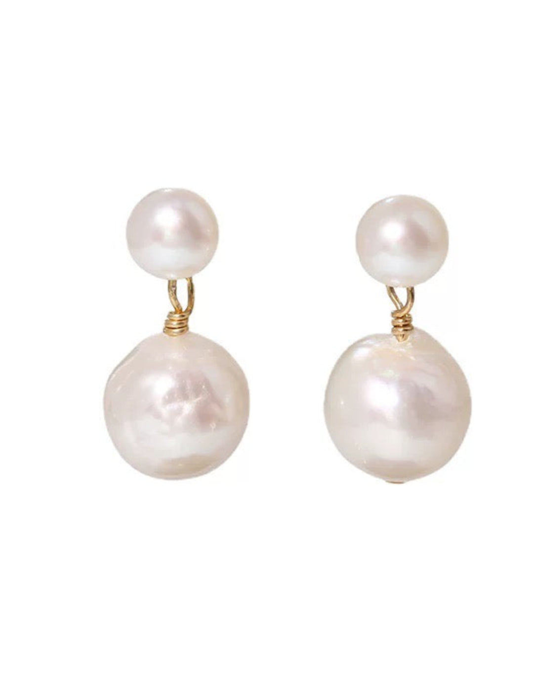 Petite Pearl Drop Studs Earrings gembea jewelry
