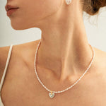 Pink Baroque Pendant Pearl Beaded Necklace - Gembea Jewelry