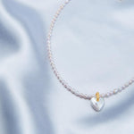 Pink Baroque Pendant Pearl Beaded Necklace - Gembea Jewelry