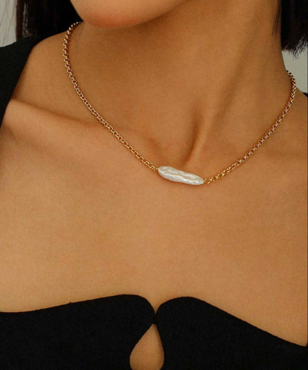 Pipa Baroque Pearl Necklace - Gembea Jewelry