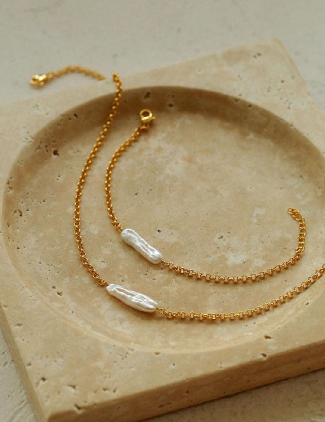 Pipa Baroque Pearl Necklace - Gembea Jewelry