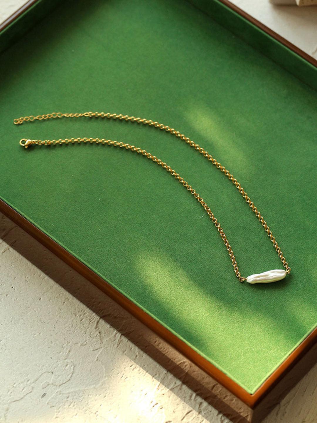 Pipa Baroque Pearl Necklace - Gembea Jewelry