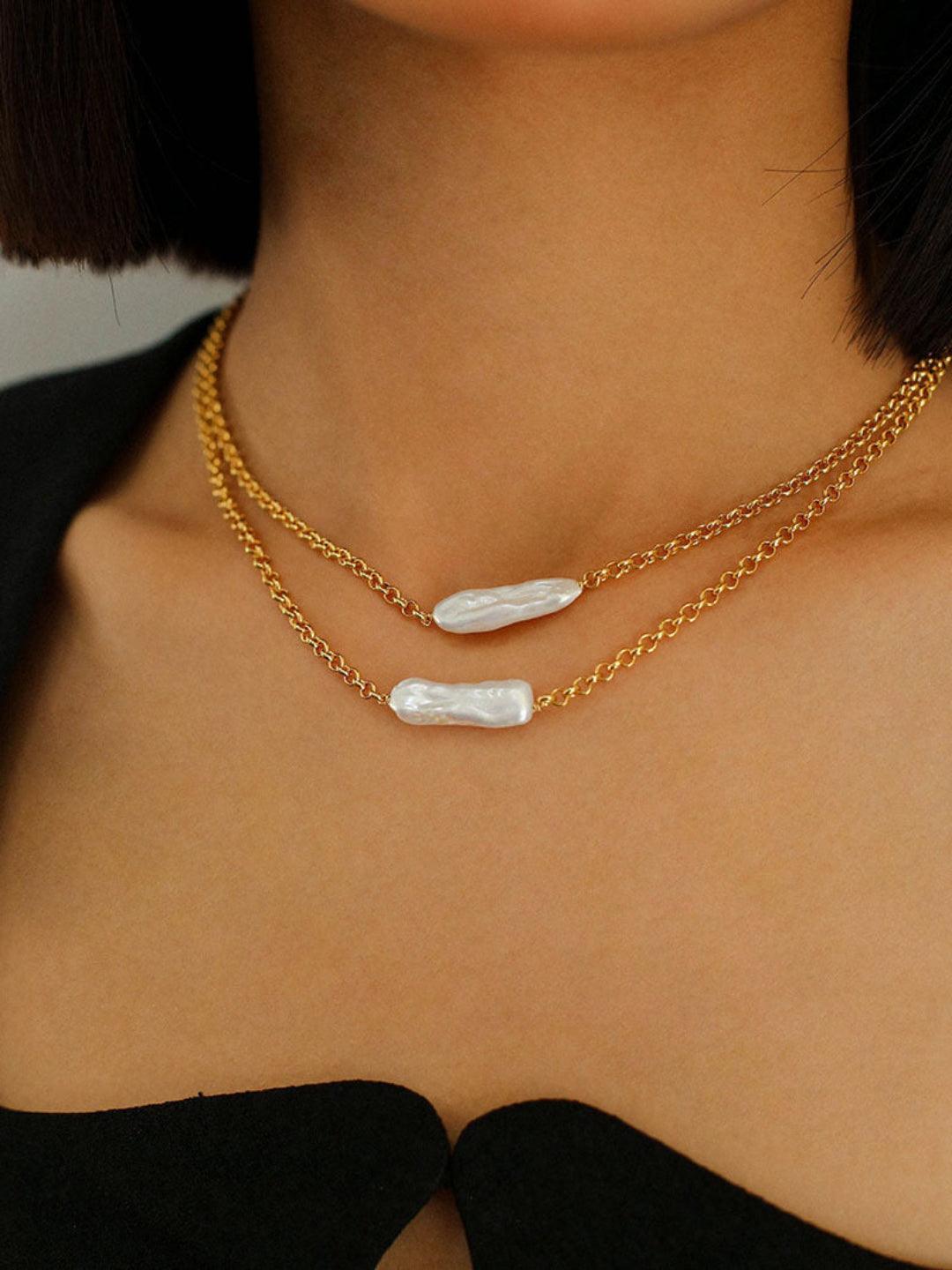 Pipa Baroque Pearl Necklace - Gembea Jewelry