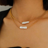 Pipa Baroque Pearl Necklace - Gembea Jewelry