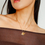 Planet Element Gold Pendant Earrings - Gembea Jewelry