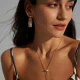Pull Adjustable Long Chain Zircon Necklace - Gembea Jewelry