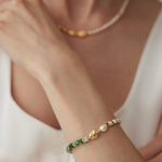 Qinghai Jade Gemstone and Pearl Bracelets - Gembea Jewelry