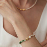 Qinghai Jade Gemstone and Pearl Bracelets - Gembea Jewelry