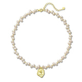 Queen's Seal Pendant Pearl Necklace gembea jewelry