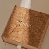 Rain Drop Lab-grown Diamond Gold Chain Necklace gembea jewelry