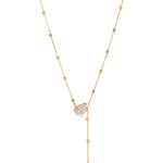 Rain Drop Lab-grown Diamond Gold Chain Necklace gembea jewelry