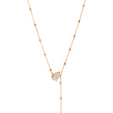 Rain Drop Lab-grown Diamond Gold Chain Necklace gembea jewelry