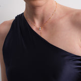 Rain Drop Lab-grown Diamond Gold Chain Necklace gembea jewelry
