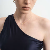 Rain Drop Lab-grown Diamond Gold Chain Necklace gembea jewelry