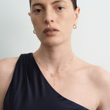 Rain Drop Lab-grown Diamond Gold Chain Necklace gembea jewelry