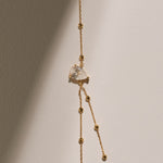 Rain Drop Lab-grown Diamond Gold Chain Necklace gembea jewelry