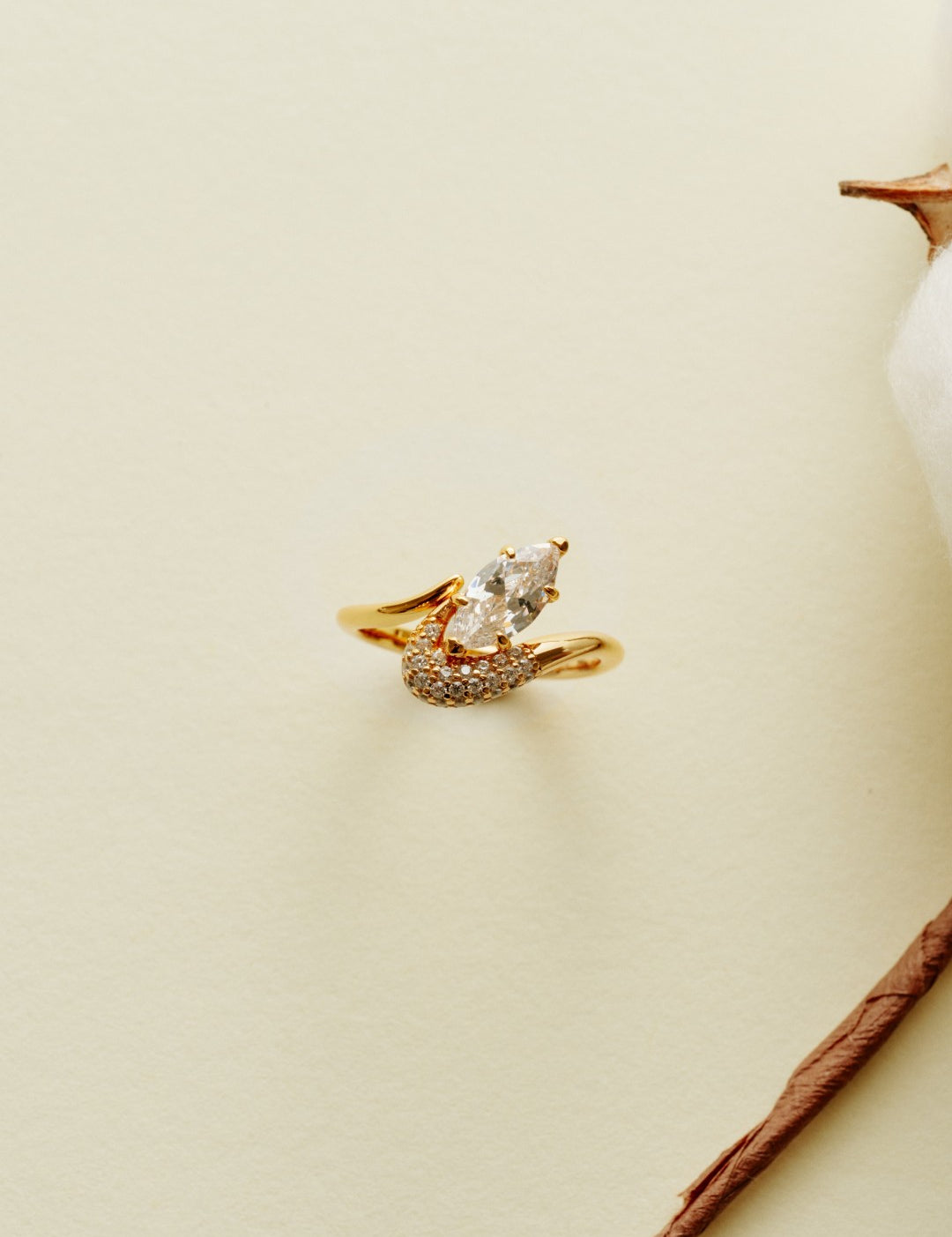 Rain Drop Lab-grown Diamond Ring gembea jewelry