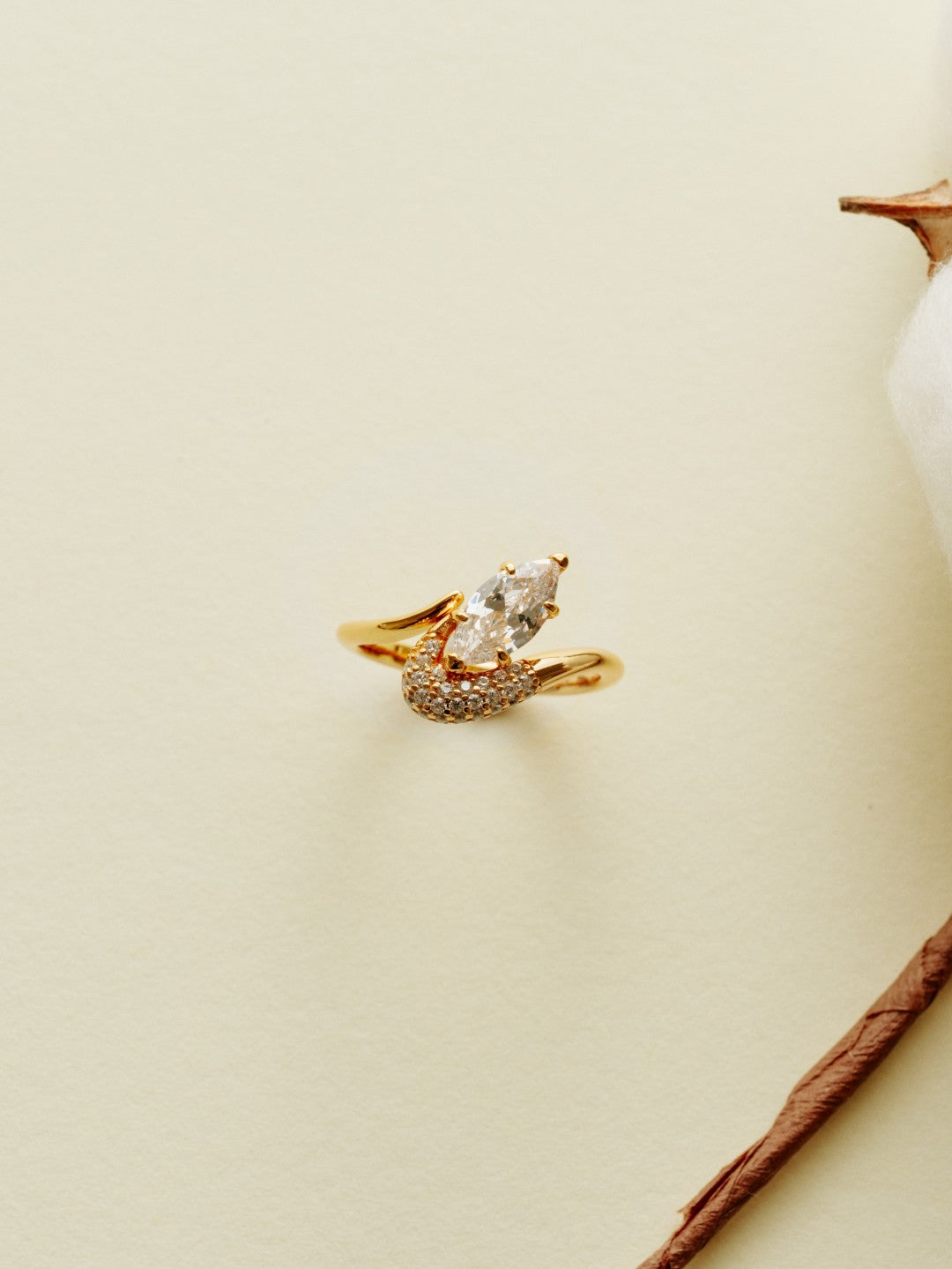 Rain Drop Lab-grown Diamond Ring gembea jewelry