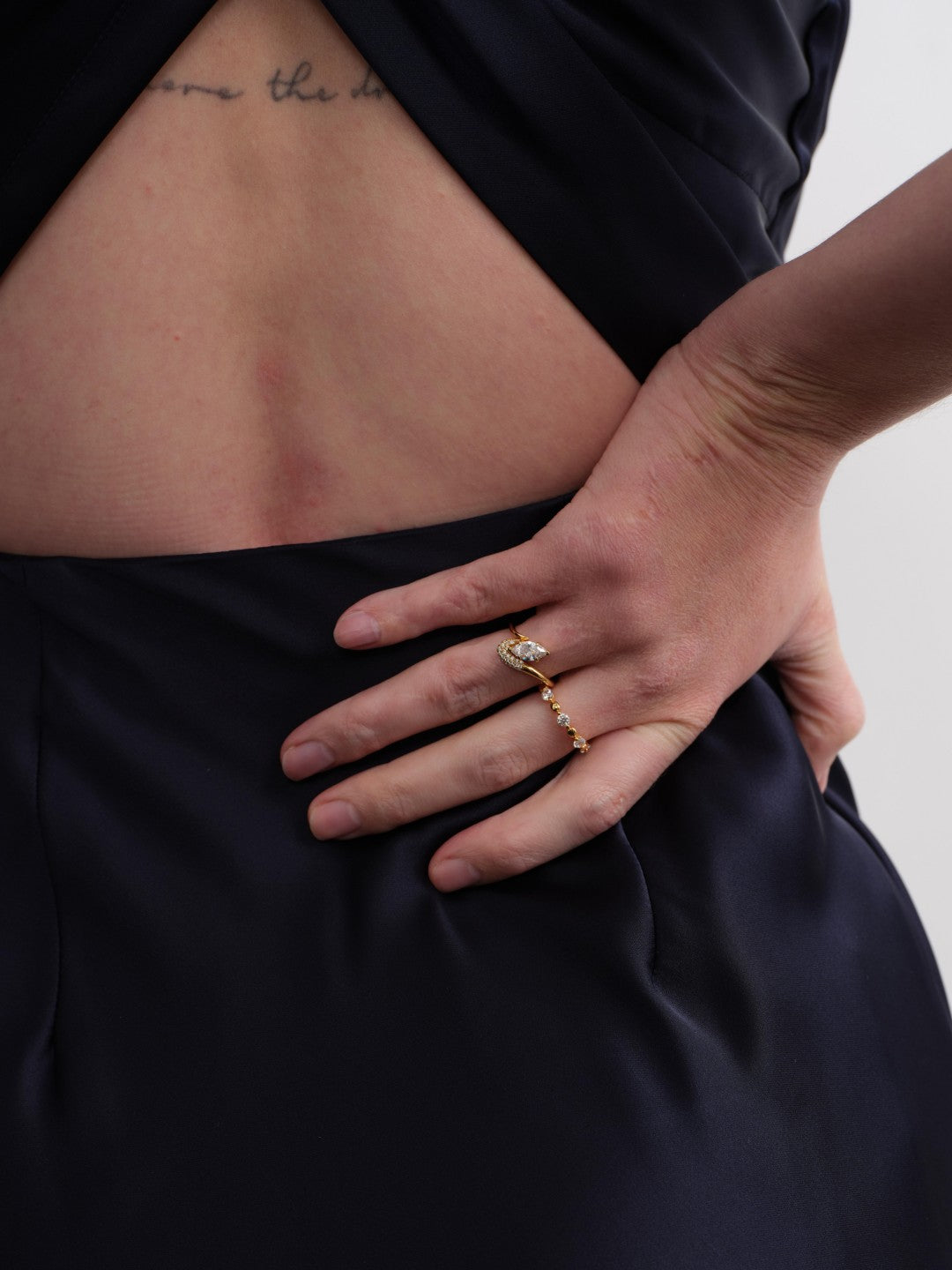 Rain Drop Lab-grown Diamond Ring gembea jewelry