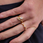 Rain Drop Lab-grown Diamond Ring gembea jewelry