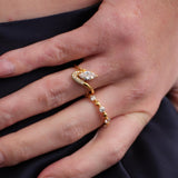 Rain Drop Lab-grown Diamond Ring gembea jewelry