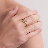 Rain Drop Lab-grown Diamond Ring gembea jewelry