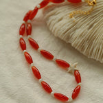Red Agate Starfish Beaded Necklace GEMBEA JEWELRY