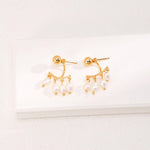 Roman Holiday Rice Pearl Earrings - Gembea Jewelry