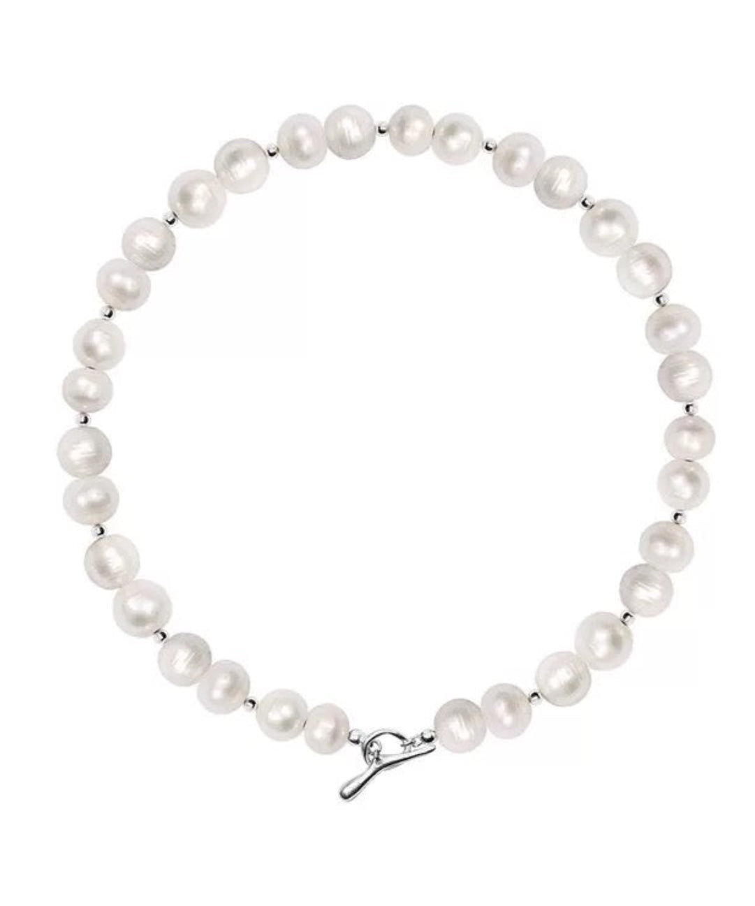 Round Baroque Pearl Beaded Necklace gembea jewelry
