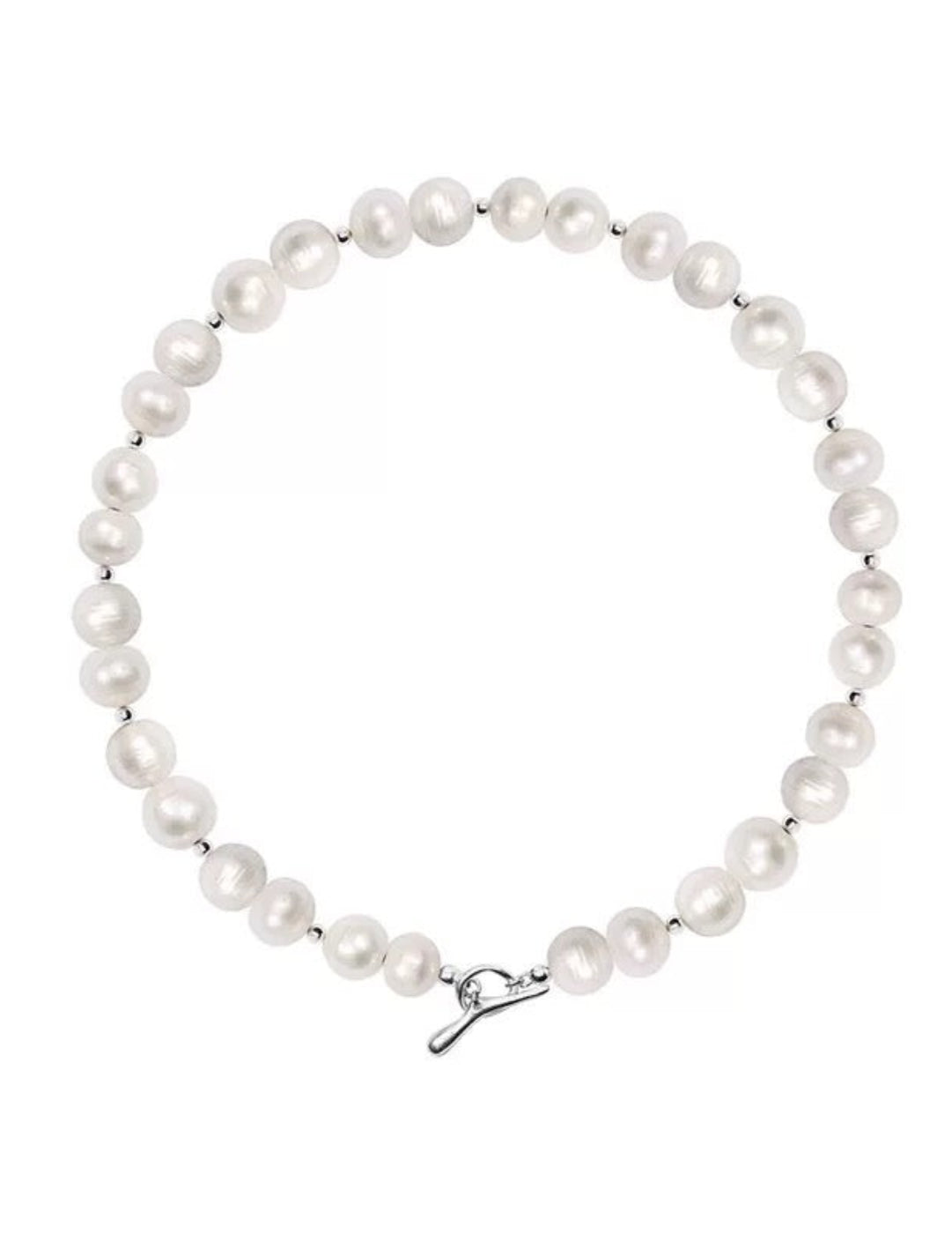 Round Baroque Pearl Beaded Necklace gembea jewelry