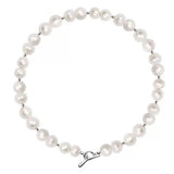 Round Baroque Pearl Beaded Necklace gembea jewelry