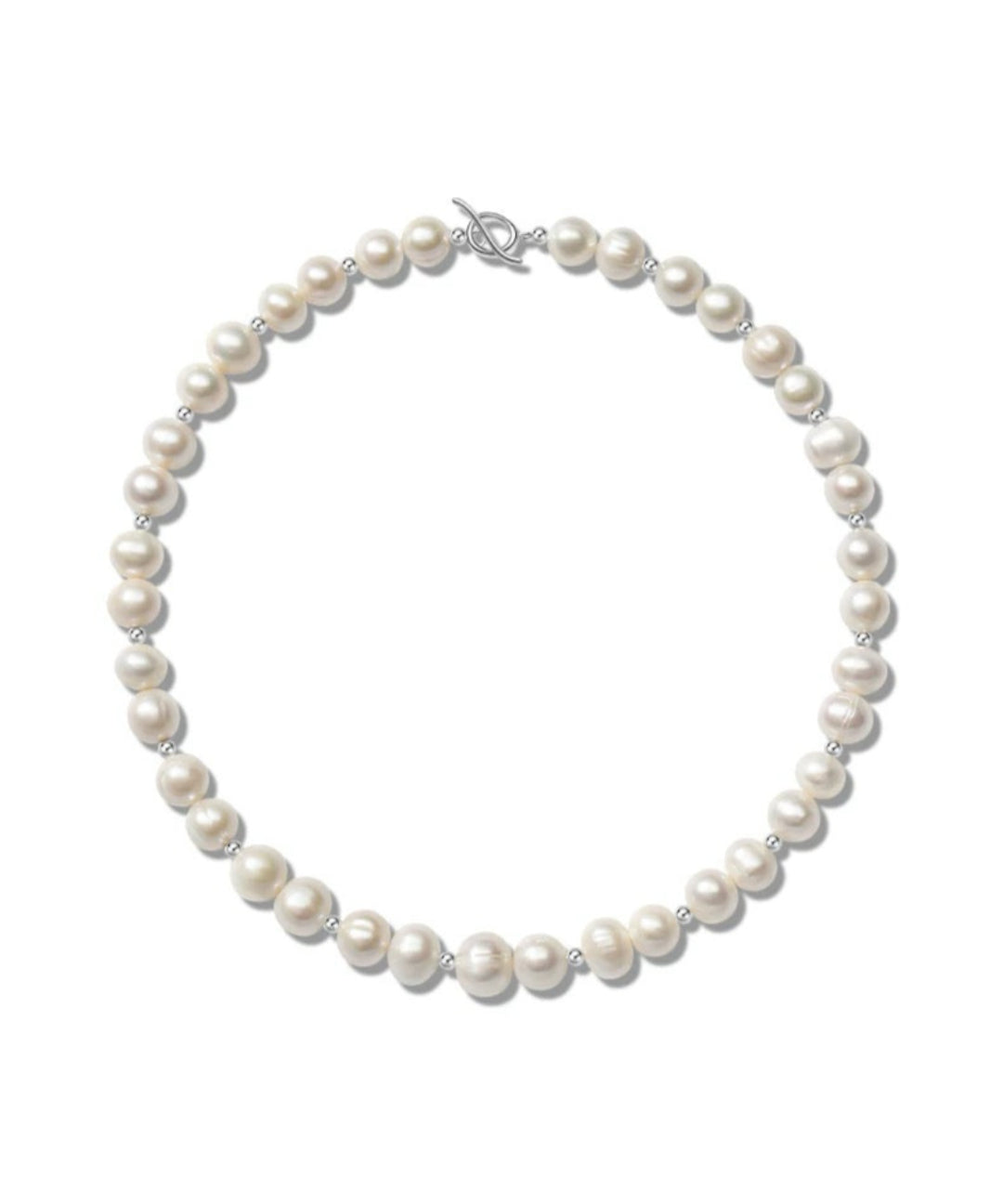 Round Baroque Pearl Beaded Necklace gembea jewelry