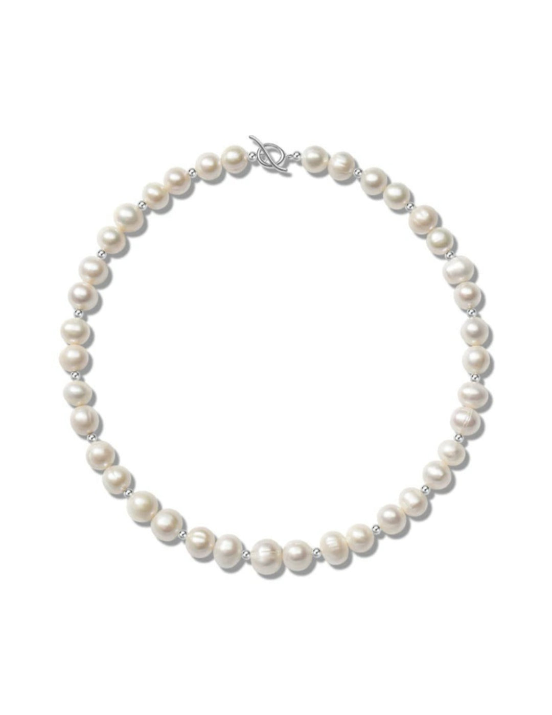 Round Baroque Pearl Beaded Necklace gembea jewelry