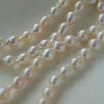 Ruby Zircon Drop Pearl Beaded Necklace - Gembea Jewelry