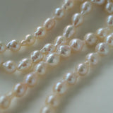 Ruby Zircon Drop Pearl Beaded Necklace - Gembea Jewelry