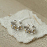 S925 Silver Little Daisy Earrings - Gembea Jewelry