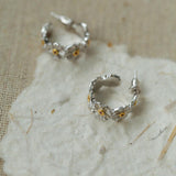 S925 Silver Little Daisy Earrings - Gembea Jewelry