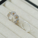 S925 Silver Little Daisy Open Set Ring - Gembea Jewelry