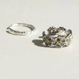 S925 Silver Little Daisy Open Set Ring gembea jewelry
