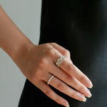 S925 Silver Little Daisy Open Set Ring - Gembea Jewelry